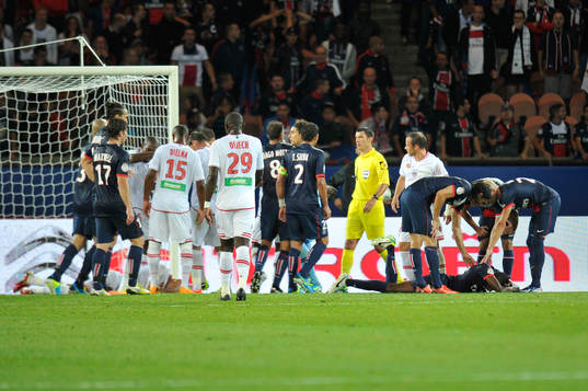 Blessure de Blaise MATUIDI  - 18.08.2013 - Paris Saint