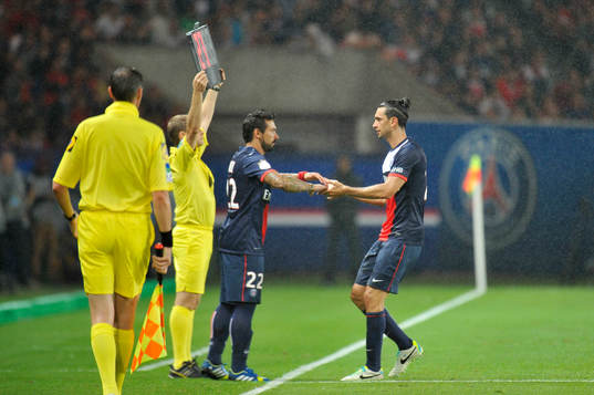 Ezequiel LAVEZZI / Javier PASTORE  - 18.08.2013 - Paris