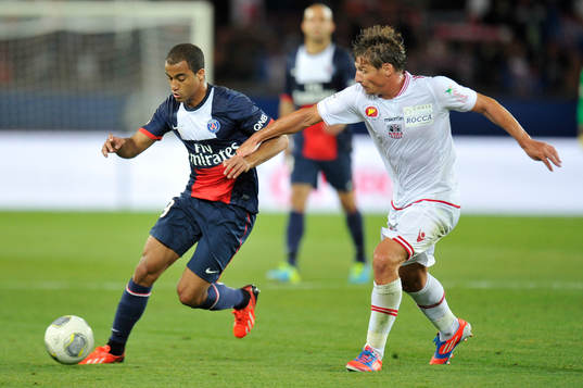 Lucas MOURA / Mehdi MOSTEFA  - 18.08.2013 - Paris Saint