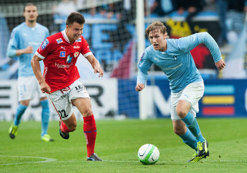 Emil Forsberg, Malmö FF och Melker Hallberg, Kalmar i
