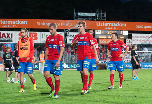 Helsingborgs spelare lämnar Strandvallen