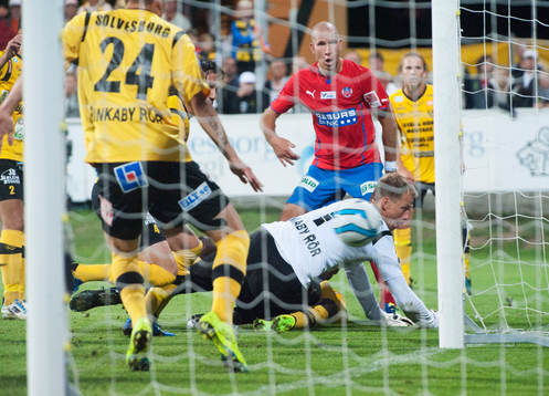 Bollen ville inte in, inte ens här när Mattias Lindström