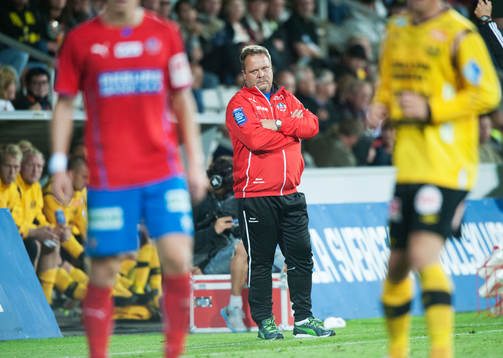 Roar Hansen, tränare, Helsingborg, bedrövad,  i