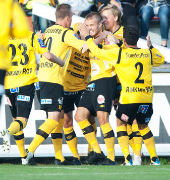 1-0 Pär Ericsson, Mjällby, i