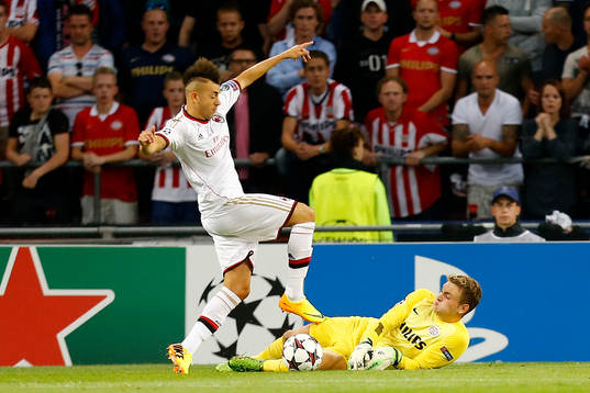 Fotboll, Kval till Champions League, PSV Eindhoven – AC
