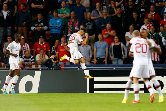 Fotboll, Kval till Champions League, PSV Eindhoven – AC