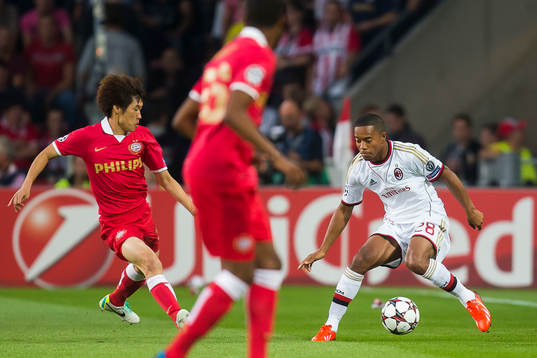 Fotboll, Kval till Champions League, PSV Eindhoven – AC