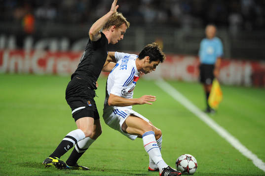 Fotboll, Kval till Champions League, Olympique Lyon - Real