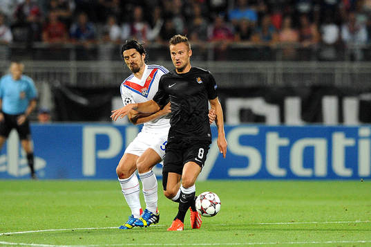 Fotboll, Kval till Champions League, Olympique Lyon - Real