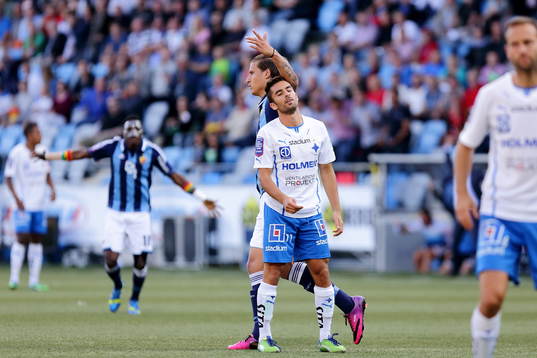 Djurgårdens Aleksandar Prijovic jublar