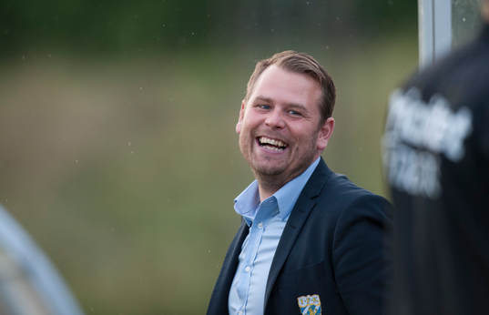 En glad Mikael Stahre, tränare, IFK Göteborg