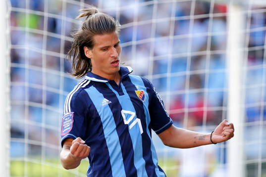 Djurgårdens Aleksandar Prijovic gjorde hattrick i