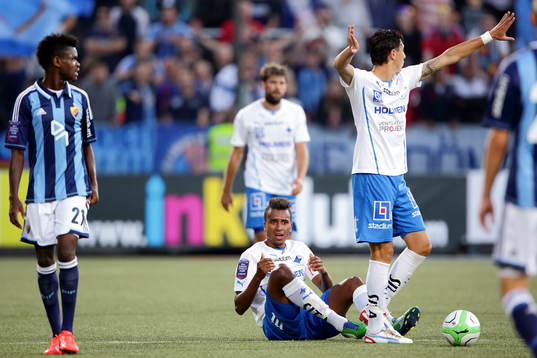 Norrköpings Isaac Kiese Thelin och Norrköpings Martin