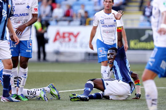 Djurgårdens Daniel Amartey i fotbollsmatchen mellan