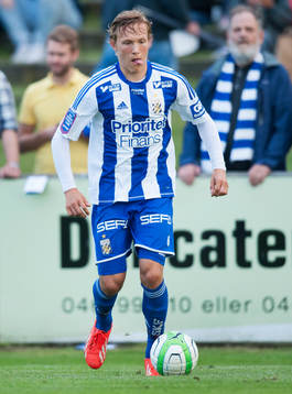 Ludwig Augustinsson, IFK Göteborg, med tungan ute