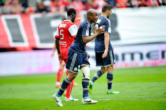 Andre AYEW - 24.08.2013 - Valenciennes / Marseille - 3eme