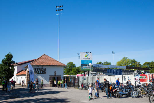 Generell vy över Gefles hemmaarena Strömvallen