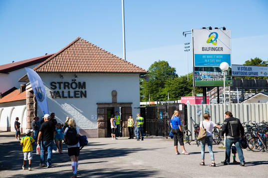 Generell vy över Gefles hemmaarena Strömvallen
