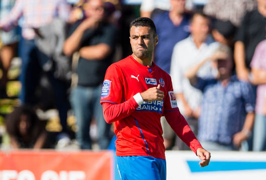Helsingborgs Imad Khalili reagerar