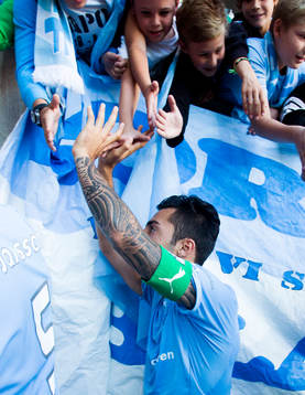 Malmö FFs Jiloan Hamad tackar publiken