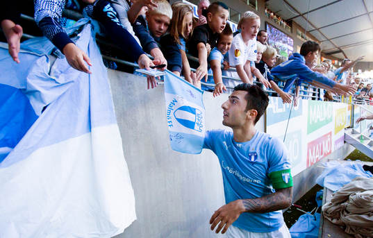 Malmö FFs Jiloan Hamad tackar publiken