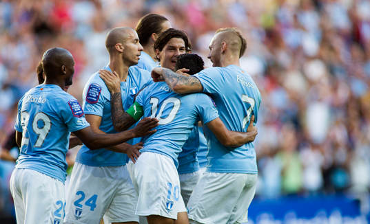 Malmö FFs Jiloan Hamad jublar