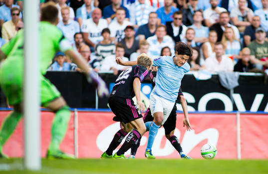 Malmö FFs Miiko Albornoz på framfart