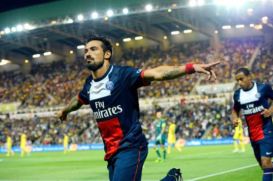 Joie Ezequiel LAVEZZI - 25.08.2013 - Nantes / Paris Sant