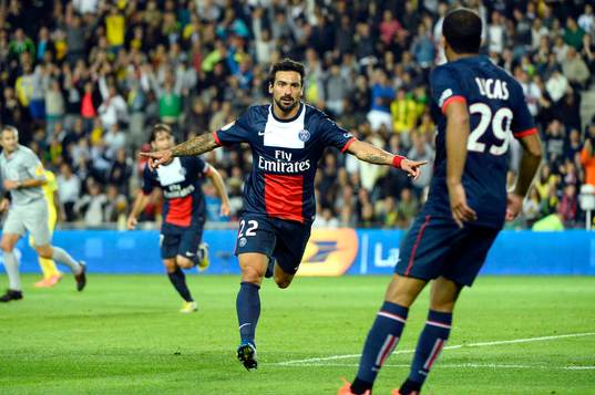 Joie Ezequiel LAVEZZI - 25.08.2013 - Nantes / Paris Sant