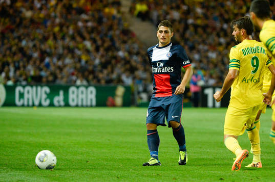 Marco VERRATTI / Filip DJORDJEVIC - 25.08.2013 - Nantes /