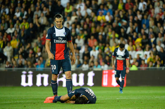 Zlatan IBRAHIMOVIC / Edinson CAVANI - 25.08.2013 - Nantes /