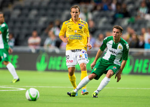 Falkenbergs Calle Wede och Hammarbys Nikolas Ledgerwood