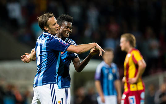Djurgårdens Andreas Johansson gör 3-1 på straff och