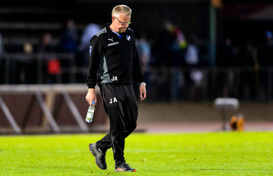 Norrköpings tränare Jan Andersson deppar