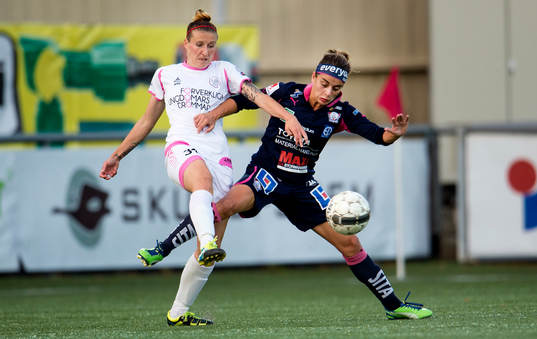 LdB FC Malmös Anja Mittag och Linköpings Renée Slegers