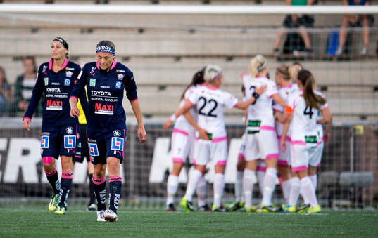 Linköpings Charlotte Rohlin och Mariann Gajhede Knudsen