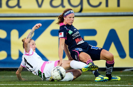 LdB FC Malmös Anja Mittag och Linköpings Jessica
