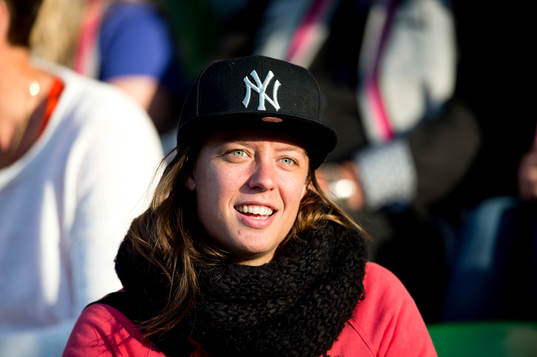 Lina Nilsson satt på läktaren