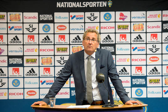 Erik Hamrén, förbundskapten Sverige presenterar