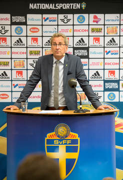 Erik Hamrén, förbundskapten Sverige presenterar