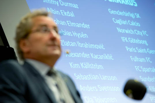 Erik Hamrén, förbundskapten Sverige presenterar