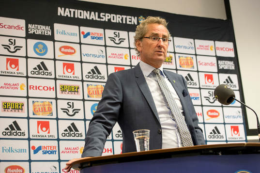 Erik Hamrén, förbundskapten Sverige presenterar