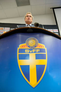 Erik Hamrén, förbundskapten Sverige presenterar