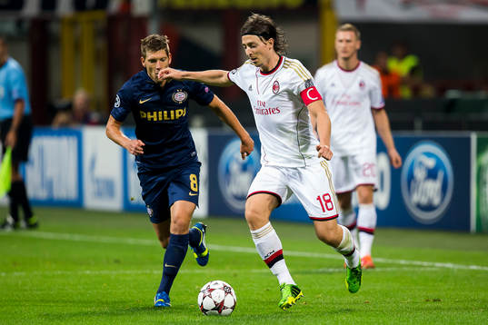 MILAAN, AC Milan - PSV, voetbal, kwalificatie Champions