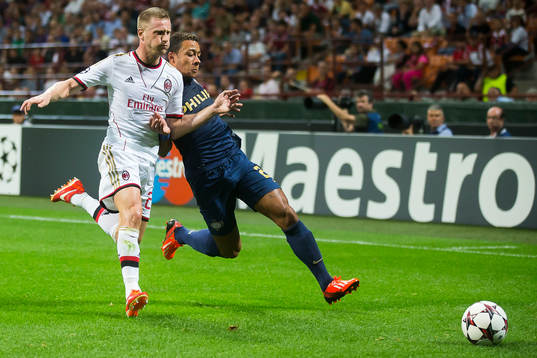 MILAAN, AC Milan - PSV, voetbal, kwalificatie Champions