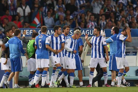 Fotboll, Kval till Champions League, Real Sociedad -