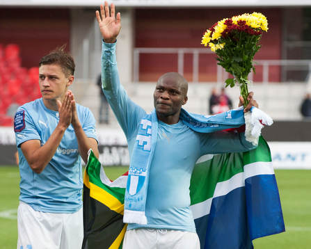 Tokelo Rantie, Malmö, tackade fansen i