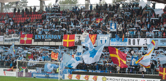 Malmö-supporter i