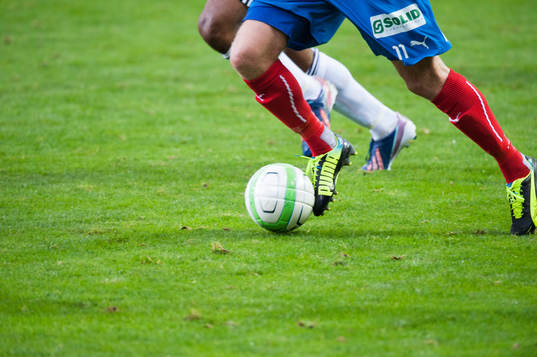 Fot, fötter, fotbollsskor, Puma, i
