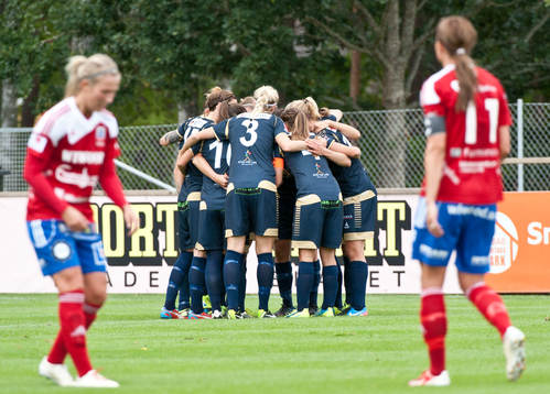 Malmö spelare jublar